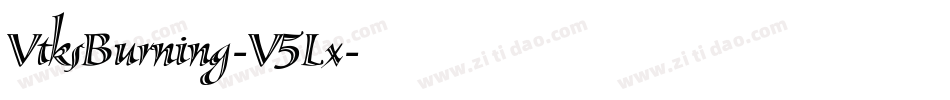 VtksBurning-V5Lx字体转换