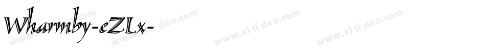 Wharmby-eZLx字体转换
