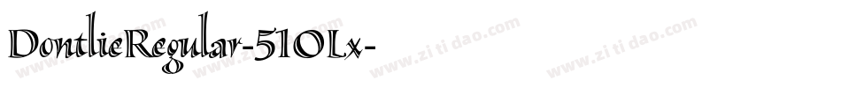 DontlieRegular-51OLx字体转换