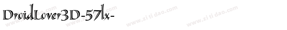 DroidLover3D-57lx字体转换