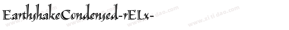 EarthshakeCondensed-rELx字体转换