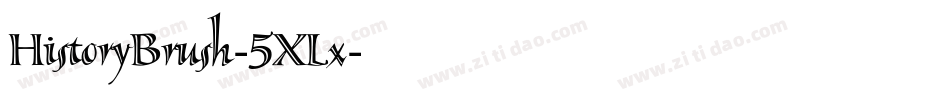 HistoryBrush-5XLx字体转换