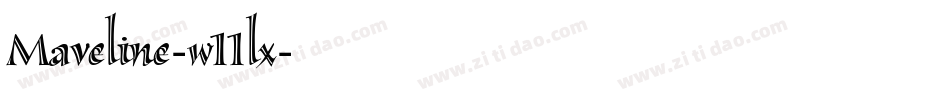 Maveline-w11lx字体转换