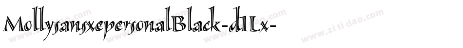 MollysansxepersonalBlack-d1Lx字体转换
