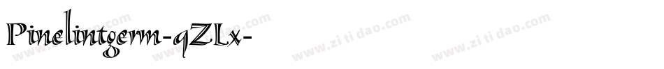 Pinelintgerm-qZLx字体转换