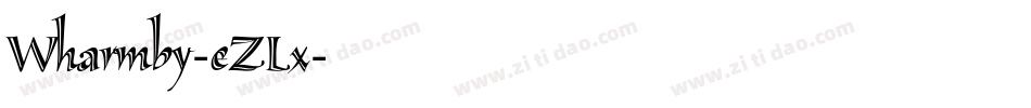 Wharmby-eZLx字体转换