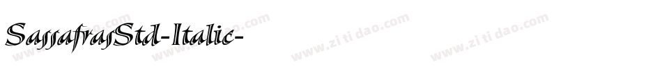 SassafrasStd-Italic字体转换