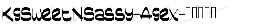KgSweetNSassy-Agex字体转换