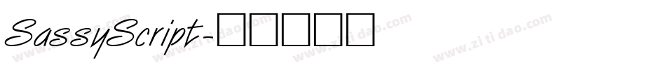 SassyScript字体转换