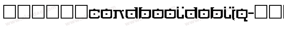 futuraCONDBOOLDOBLIQ字体转换