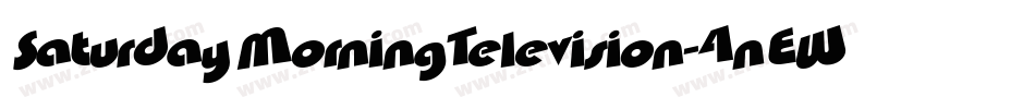 SaturdayMorningTelevision-4nEW字体转换