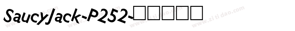 SaucyJack-P252字体转换