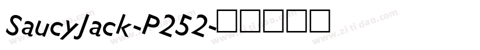 SaucyJack-P252字体转换