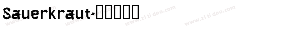 Sauerkraut字体转换