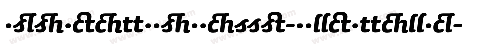 AgendatypeSwash-BoldItalic字体转换