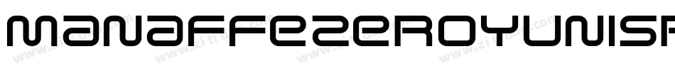 ManaffeZeroYunisRegular-Wd89字体转换