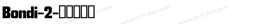 Bondi-2字体转换
