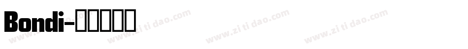 Bondi字体转换
