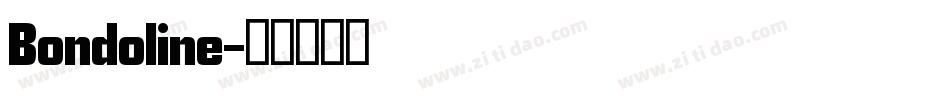 Bondoline字体转换