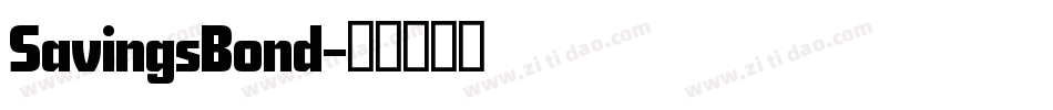 SavingsBond字体转换