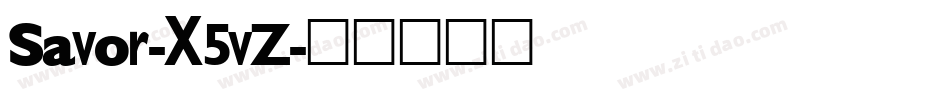 Savor-X5vZ字体转换