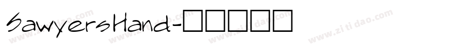 SawyersHand字体转换