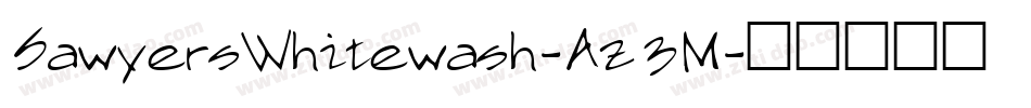 SawyersWhitewash-Az3M字体转换
