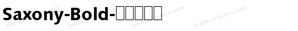 Saxony-Bold字体转换
