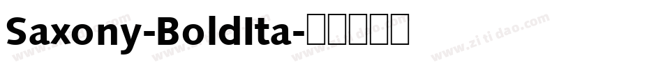 Saxony-BoldIta字体转换