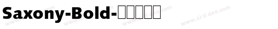 Saxony-Bold字体转换
