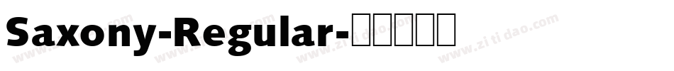 Saxony-Regular字体转换