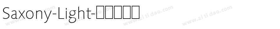 Saxony-Light字体转换