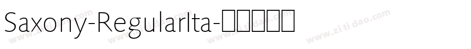 Saxony-RegularIta字体转换