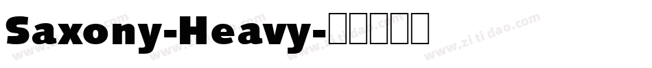 Saxony-Heavy字体转换