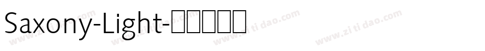 Saxony-Light字体转换