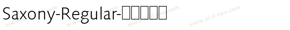 Saxony-Regular字体转换