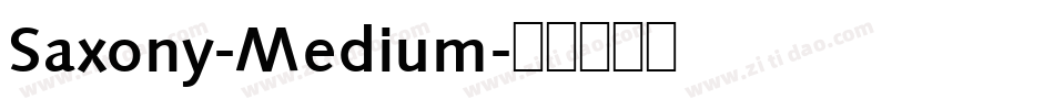 Saxony-Medium字体转换