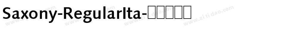 Saxony-RegularIta字体转换
