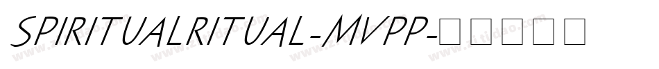 SpiritualRitual-mvpP字体转换