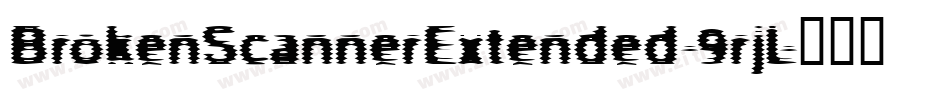 BrokenScannerExtended-9rjL字体转换