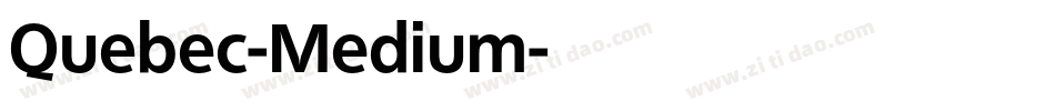 Quebec-Medium字体转换