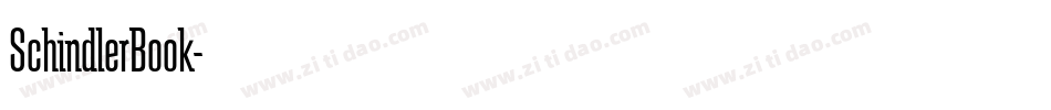 SchindlerBook字体转换
