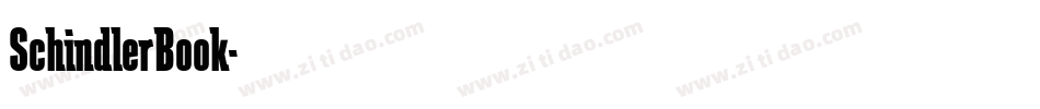 SchindlerBook字体转换