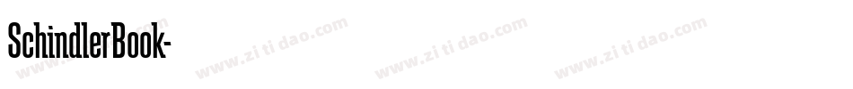 SchindlerBook字体转换