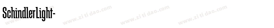 SchindlerLight字体转换