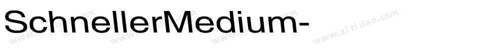 SchnellerMedium字体转换