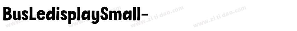 BusLedisplaySmall字体转换