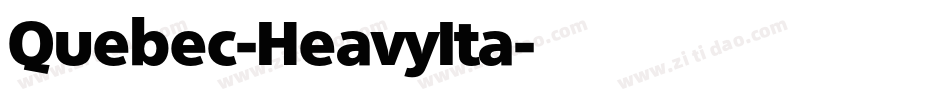 Quebec-HeavyIta字体转换