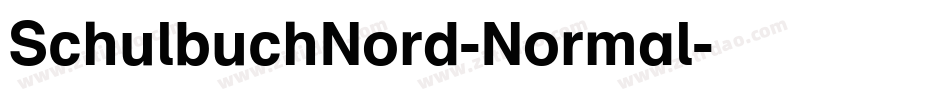 SchulbuchNord-Normal字体转换
