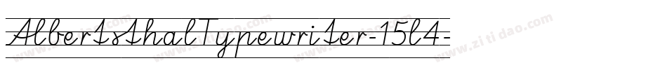 AlbertsthalTypewriter-15l4字体转换